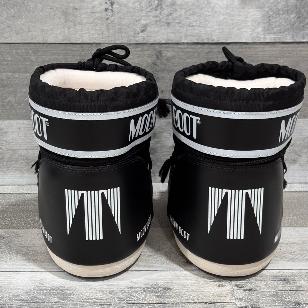 MOON BOOT ICON LOW NYLON BOOTS IN BLACK - SIZE 5.5 - 7 .US WOMENS - Picture 4 of 10